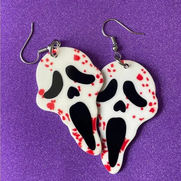 Scream earrings - Picture 1 of 3